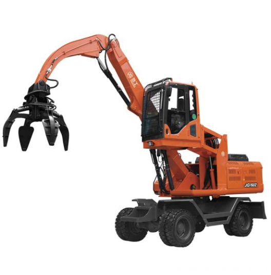 12.5 Ton Wheeled 360°Rotary Excavator With Steel Scraps Grapple