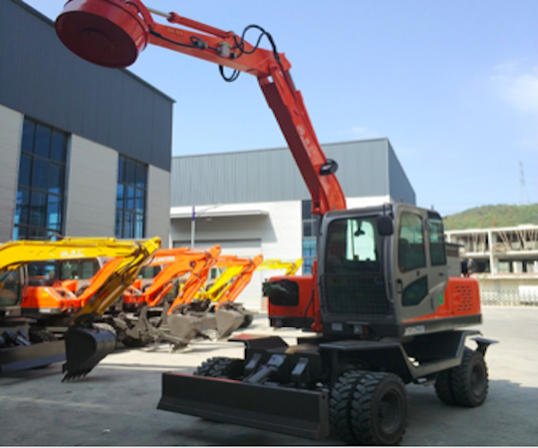 Wheel Excavator with Magnet Plate